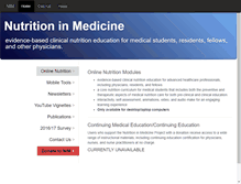 Tablet Screenshot of nutritioninmedicine.org